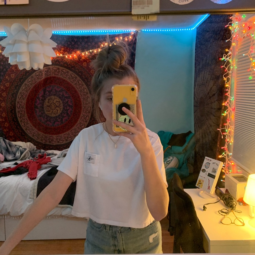 White Calvin Klein top
